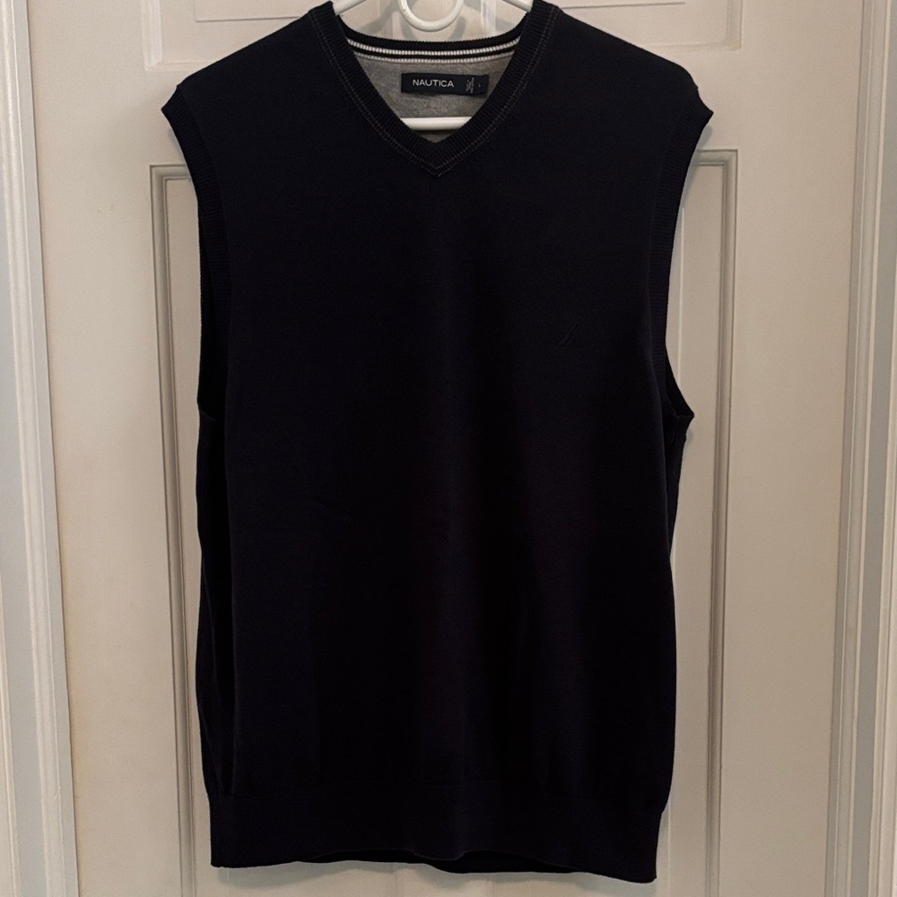 Nautica Men's Navy Sweater Vest